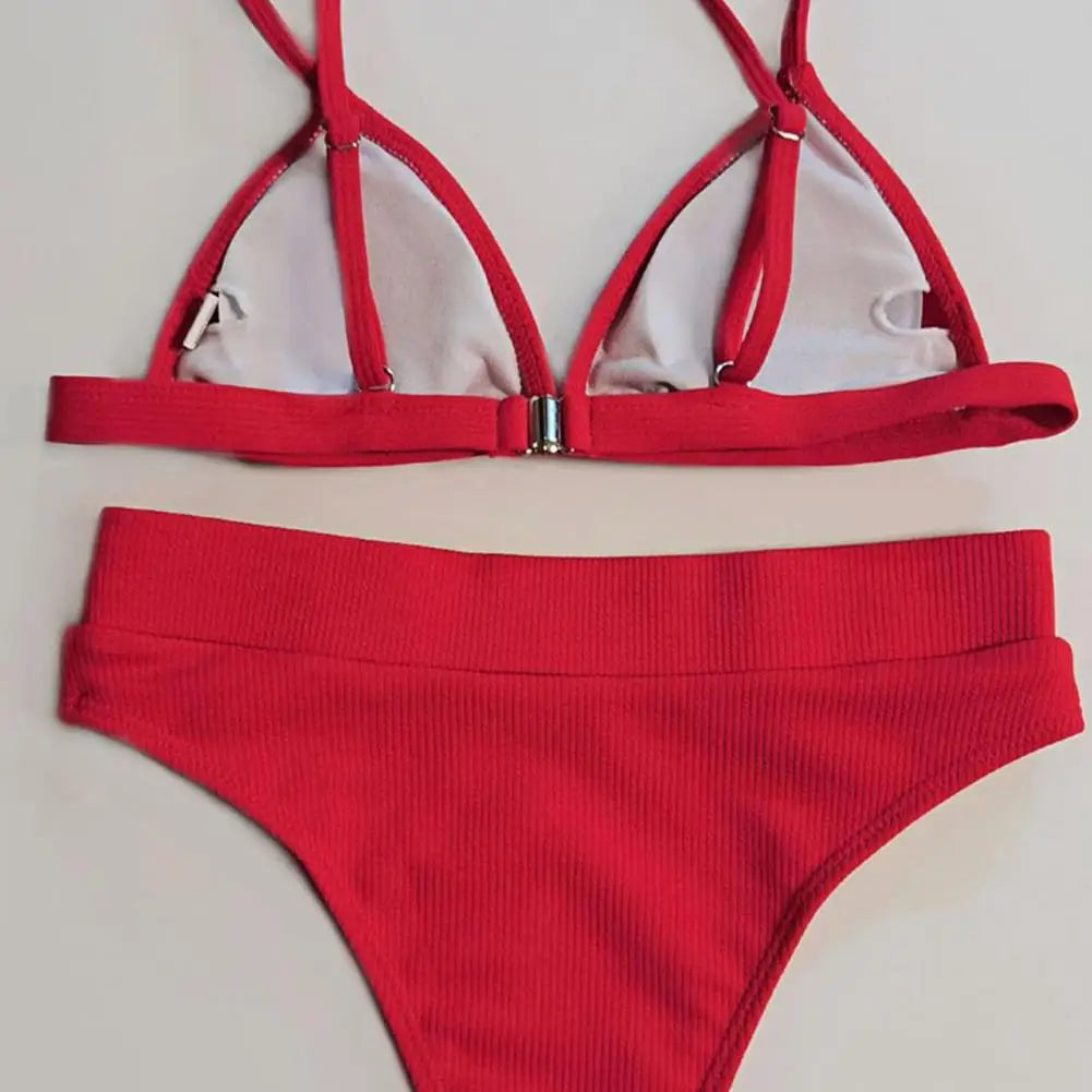 SummerGlow Ribbed Bikini