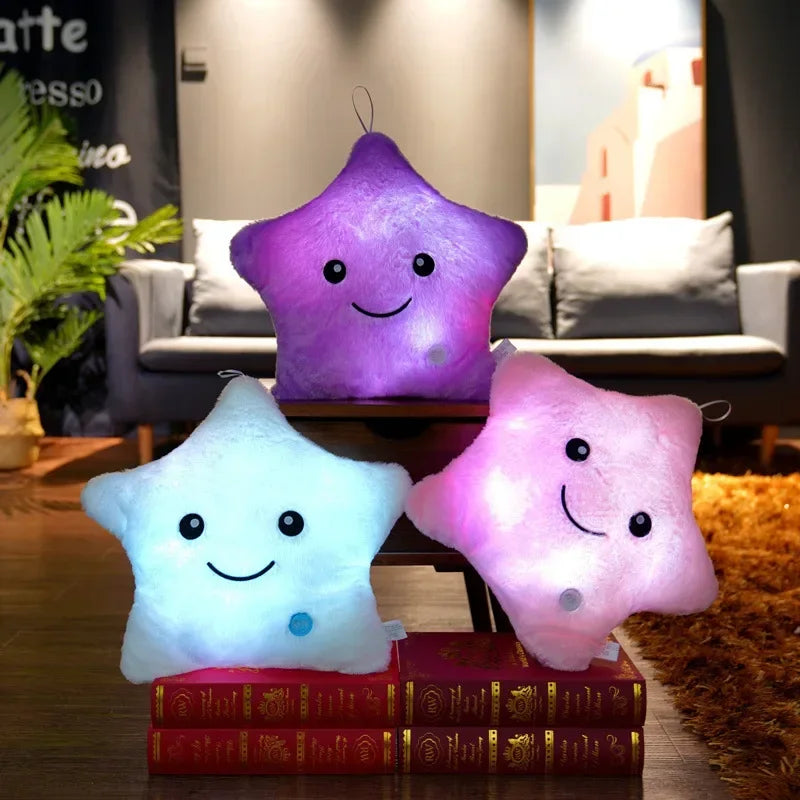 TwinkleStar Glow Pillow Luminous