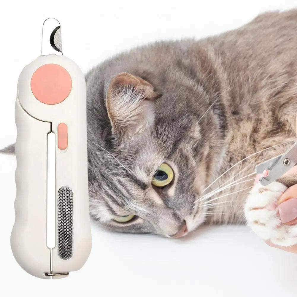 Cat Nail Clipper with LED Light Safety Pet