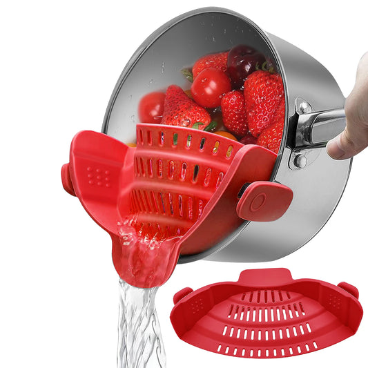 Silicone Clip-On Kitchen Strainer