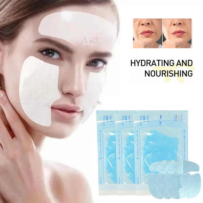 3/5 Sets Soluble Collagen Face Serum Mask Anti Aging Moisturizing  Hydrolyzed Film