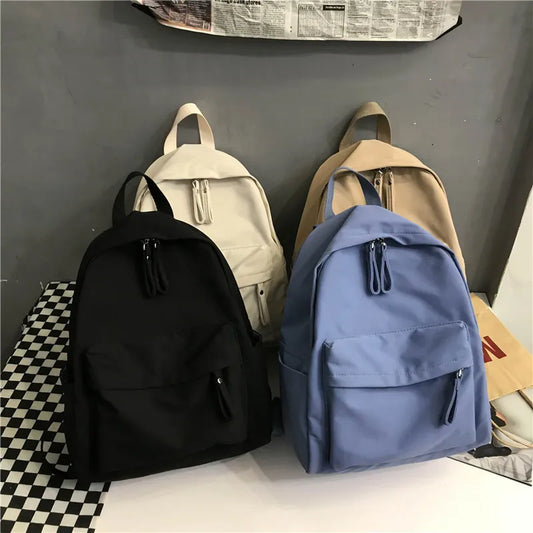 Chic Canvas School Backpack