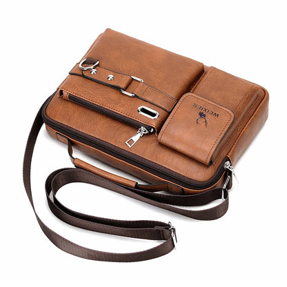 Executive PU Leather Shoulder Bag