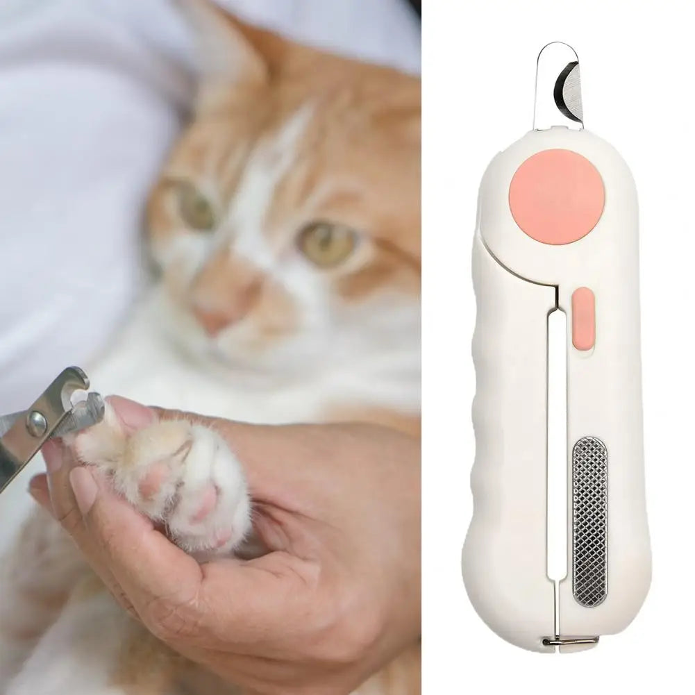 Cat Nail Clipper with LED Light Safety Pet