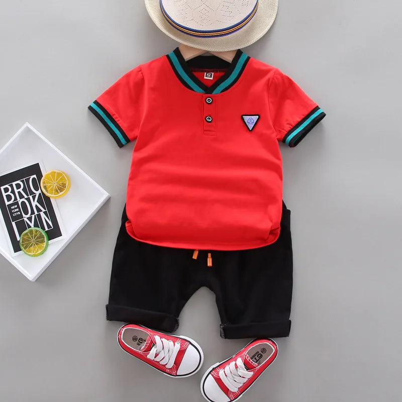 Casual Cotton Polo Set