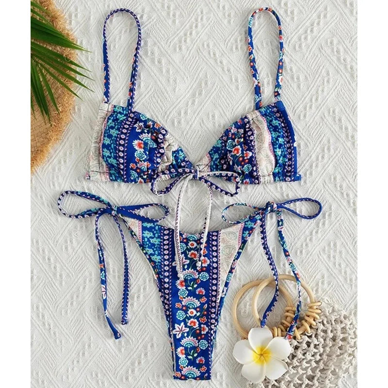 FloralBloom String Bikini