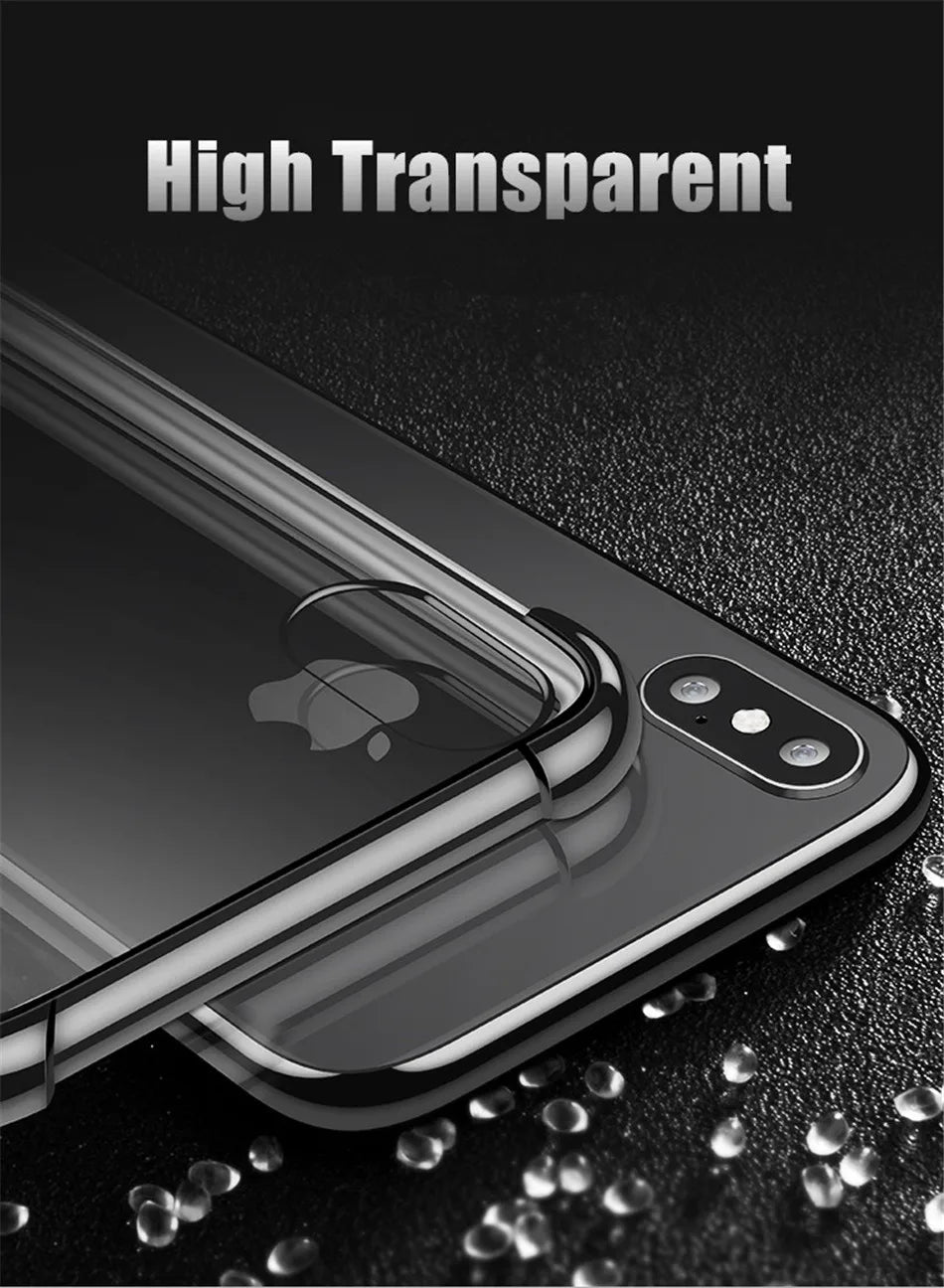 Transparent Defence Protect Shockproof light Case For Apples iPhone 14 13 12 11 XS Max XR X 8 6s Plus 15 Phone Airbag Cover