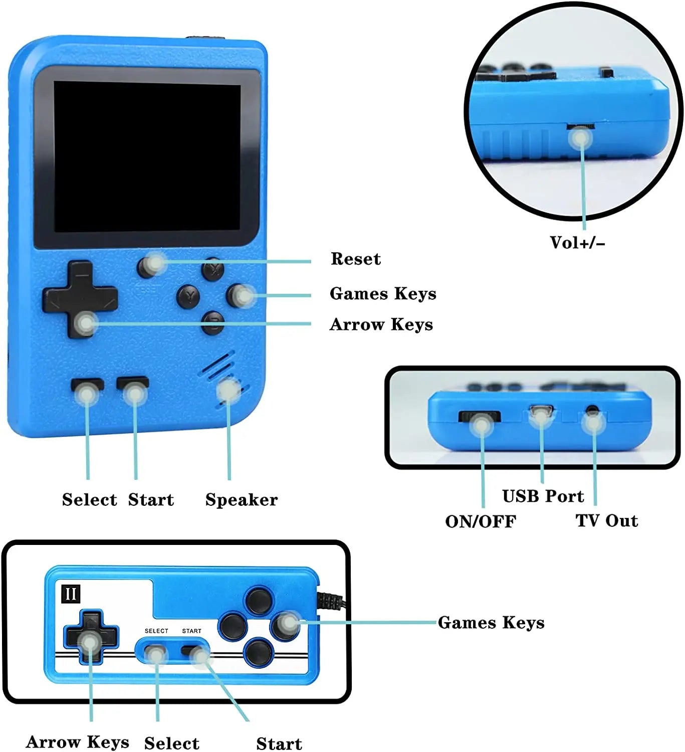 Retro Mini Game Console