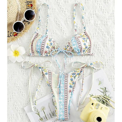 FloralBloom String Bikini