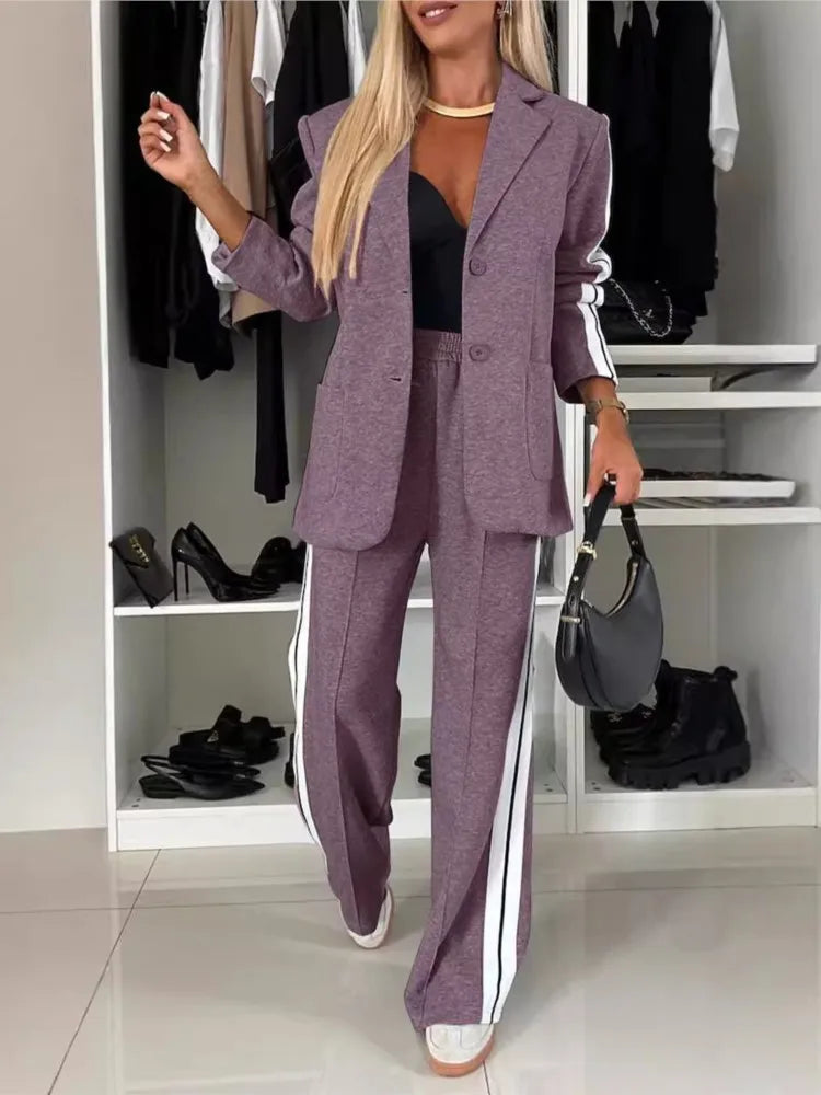 EleganceVibe 2-Piece Blazer & Pant Set