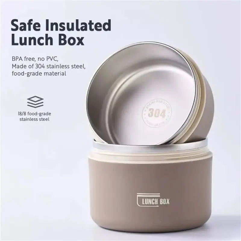 DuoTherm Portable Stainless Steel Thermal Lunch Box