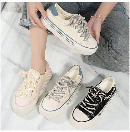 Canvas Chunky Platform Sneakers