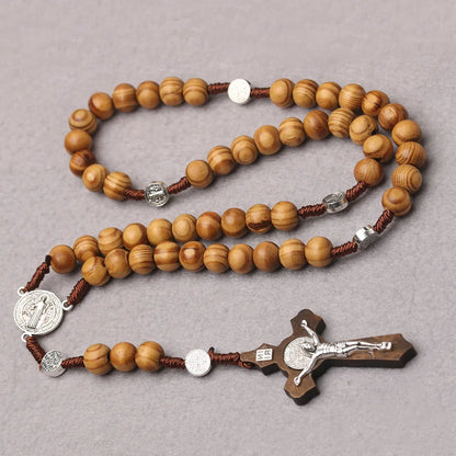 FaithWood Rosary Necklace