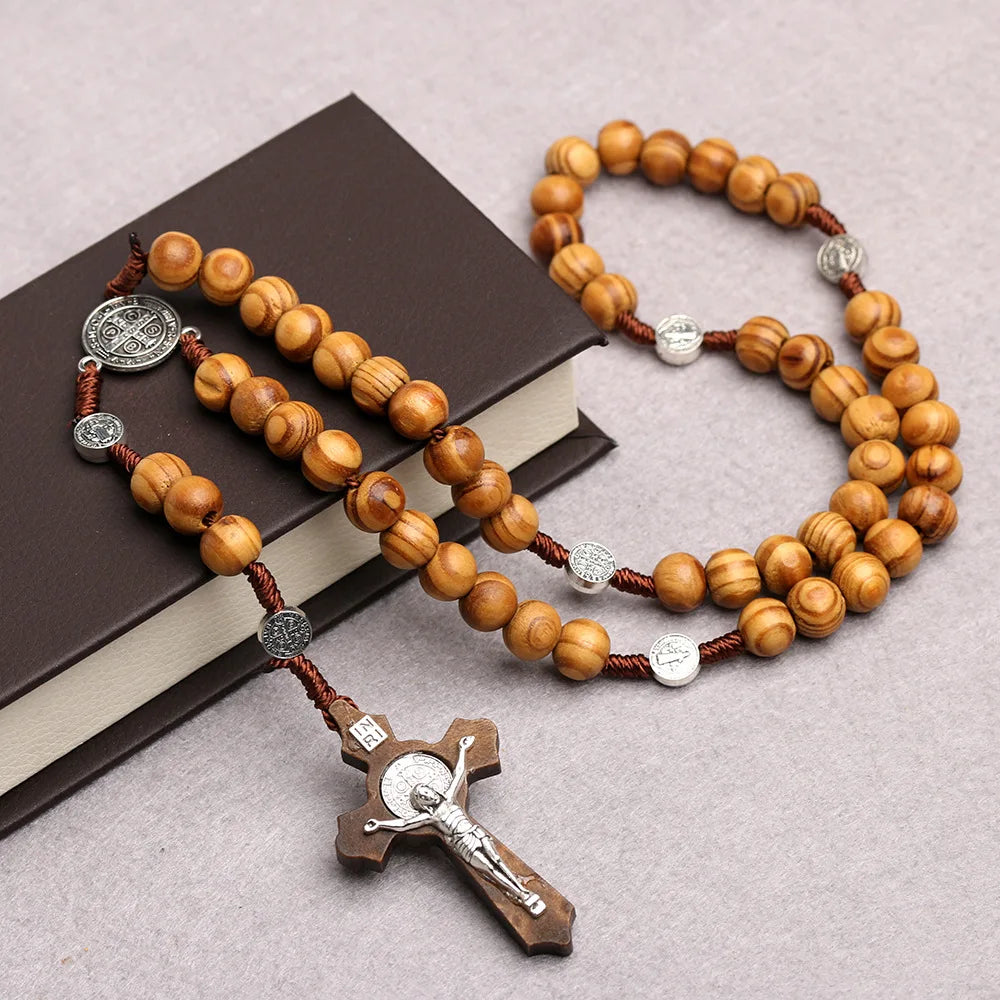 FaithWood Rosary Necklace