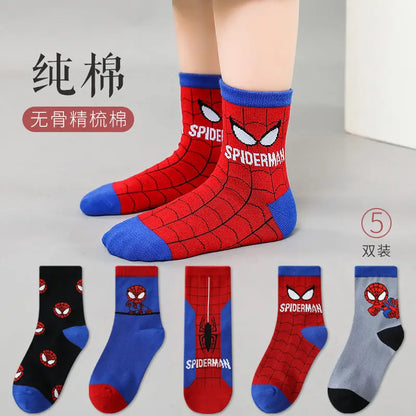 Spiderman Cartoon Tube Socks