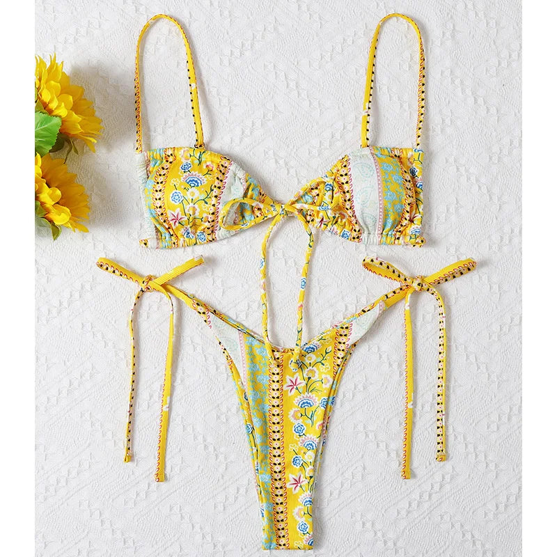 FloralBloom String Bikini