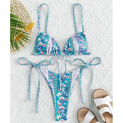 FloralBloom String Bikini