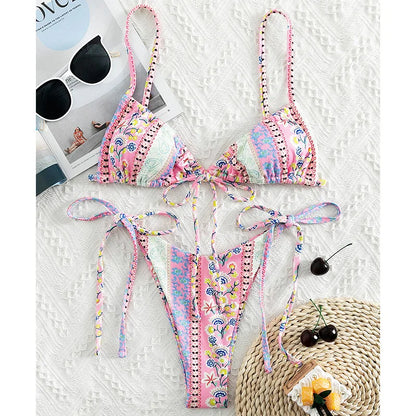 FloralBloom String Bikini