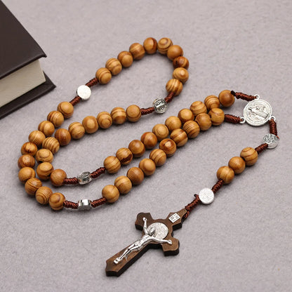 FaithWood Rosary Necklace